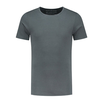 nooboo Luksus Bambus T-shirt Mørkegrå med rund hals